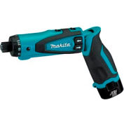 Makita® DF012DSE, 7.2v Lithium-Ion Cordless 1/4" Hex Driver-Drill Kit w/ Auto-Stop Clutch