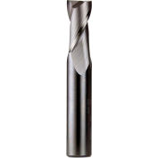 1/4" Dia., 1/4" Shank, 1-1/8" LOC, 3" OAL, 2 Flute Solid Carbide Single End Mill, Uncoated