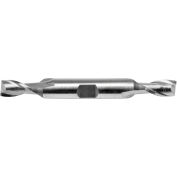 4mm Dia., 3/8" Shank, 7/16" LOC, 3-1/8" OAL, 2 Flute Cobalt Double End Mill, Uncoated