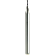 1/64" Dia., 1/8" Shank, 0.045" LOC, 1-1/2" OAL, 4 Flute Carbide Ball Single End Mill, ALTIN