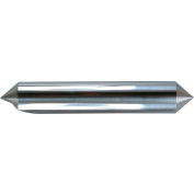 1/4" Dia., 2" OAL, 60°, Single Flute Double End Countersink, Solid Carbide, Uncoated