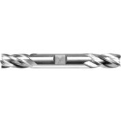1/8" Dia., 3/8" Shank, 3/8" LOC, 3-1/16" OAL, 4 Flute Cobalt Double End Mill, Uncoated
