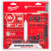 Milwaukee® 48-32-4006 SHOCKWAVE 40-Piece Drill & Drive Bit Set