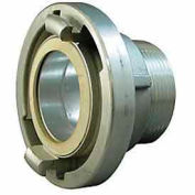 Fire Hose Storz Fitting Adapter - 4 In.NH Male X 4 In. Storz - Black/Silver
