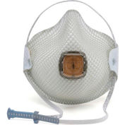 Moldex 2700N95 2700 Series N95 Particulate Respirator, HandyStrap & Ventex Valve, M/L, 10/Box