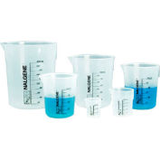 Thermo Scientific Nalgene Polypropylene Griffin Low-Form Plastic Beaker, 1000mL, Case of 12
