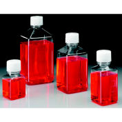 Thermo Scientific Nalgene&#153; Square PET Media Bottles, Sterile, Tray Pack, 250mL, Case of 60