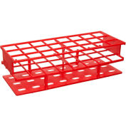 Thermo Scientific Nalgene Unwire PP Test Tube Racks, Red, For 16mm Tubes, Case of 8
