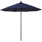California Umbrella 9' Patio Umbrella - Navy - Bronze Pole - Venture Series