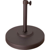 California Umbrella 50 lbs Umbrella Base - Steel Covered Concrete - Bronze