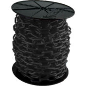 Mr. Chain Heavy Duty Plastic Chain Barrier On A Reel, 2"x100'L, Black