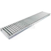 UNEX® MRS 5'L 18"W Straight Gal. Steel Roller Conveyor - 1.9" Roller Dia. - 15" BF