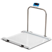 Brecknell MS-1000 Bariatric/Handrail Scale 1,000lb x 0.5lb, 31-1/2" x 31-1/2" Platform