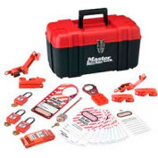 Master Lock® Personal Safety Lockout Kit, Electrical Focus, Keyed Alike, 1457E410KA