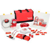 Master Lock® Portable Safety Organizer With Valve & Electrical Lockout Assortment, 1458VE11106