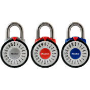 Master Lock® No. 1588D Magnification Combination Dial Padlock 7/8" Shackle - Assorted Colors