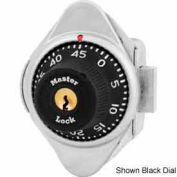 Master Lock® No. 1653MDRED Built-In Combination Lock with long bolt Red Dial - Left Hinged