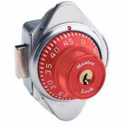 Master Lock® No. 1670MDRED Built-In Combination Deadbolt Lock - Red Dial - Right Hinged