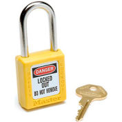 Master Lock® Safety 410 Series Zenex™ Thermoplastic Padlock, Yellow, 410YLW