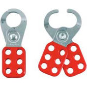 Master Lock® Steel Lockout Hasp, Steel, 1" Jaw Clearance, 420