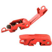 Master Lock® Grip Tight Circuit Breaker Lockout, Fits Std. Height & Tie-Bar Toggles - Pkg Qty 6