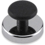 Master Magnetics Ceramic Round Base Magnets HMKR-45 with Knob 16 Lbs. Pull Nickel - Chrome Plating