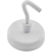 Master Magnetics Ceramic Magnetic Hook MHHH14BX - 14 Lbs. Pull White Enamel Paint