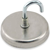 Master Magnetics Neodymium Magnetic Hook NA012500N - 40 Lbs. Pull Nickel - Chrome Plating