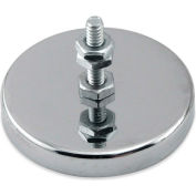Master Magnetics Ceramic Mount-It Magnet RB50B3N with Attached Screw and Nuts 35 Lbs. Pull Chrome