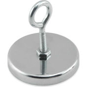 Master Magnetics Ceramic Hang-It Magnet RB50EB with Attached Eyebolt 35 Lbs. Pull Chrome Plating
