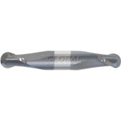 Made in USA 2 Flute Carbide Ball Double End Mill 3/64" Dia 1/8" Shank 3/32" Flute 1-1/2" OAL TiCN