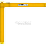 Gorbel® HD Mast Type Jib Crane 20' Span & 10' OAH, Full Cantilever, 10,000 Lb Cap