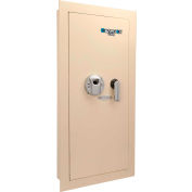 Barska AX12880 Left Opening Biometric Wall Safe - 15-1/2"W x 4"D x 31-1/2"H, 0.82 Cubic Ft.