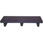 MasonWays™ 30126 Display Base Pallet Side Stack Solid Top 30"W x 12"D x 6"H Black