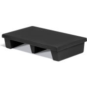 MasonWays™ 30186 Display Base Pallet Side Stack Solid Top 30"W x 18"D x 6"H Black
