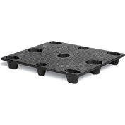 MasonWays™ 48405 NP/120 EC Full Size Economy Nestable Plastic Pallet 48"W x 40"D x 5"H Black
