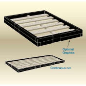MasonWays™ PG 484 012 ADJ Adjustable Pallet Guard 48"W x 40"D x 12"H Black