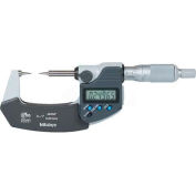 Mitutoyo 342-351-30 Digimatic 0-1"/25.4MM Point Anvil Micrometer Data Output & Ratchet Stop Thimble