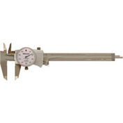 Mitutoyo 505-742J 0-6" Extra Smooth Dial Caliper W/White Dial