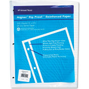 National® Brand Rip Proof Reinforced Filler Paper 20122, 11" x 8-1/2", White, 100 Sheets/PK
