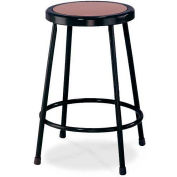 NPS Heavy Duty Stool - Round - Hardboard - 24"H - Black