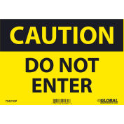 Global Industrial&#8482; Caution Do Not Enter, 7x10, Pressure Sensitive Vinyl