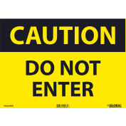 Global Industrial&#8482; Caution Do Not Enter, 10x14, Pressure Sensitive Vinyl
