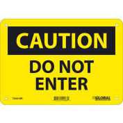Global Industrial™ Caution Do Not Enter, 7x10, Rigid Plastic