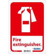 Global Industrial™ Fire Extinguisher Sign, 10x7, Rigid Plastic