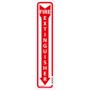 Global Industrial&#8482; Fire Extinguisher Sign, 18x4, Aluminum