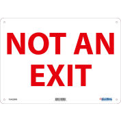 Global Industrial™ Not An Exit Sign, 14''W x 10''H , Rigid Plastic