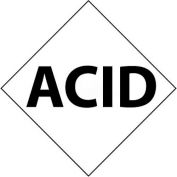 NMC DCL124 NFPA Label Symbol, Acid, 5" X 5", White/Black, 5/Pk