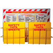 NMC RTK83, Right To Know Information/Hazcom Center, 2 Racks, 20" x 28", Yellow