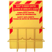 NMC RTK84BI, Right To Know Information Center, 20" x 14", Red/Yellow - Bilingual